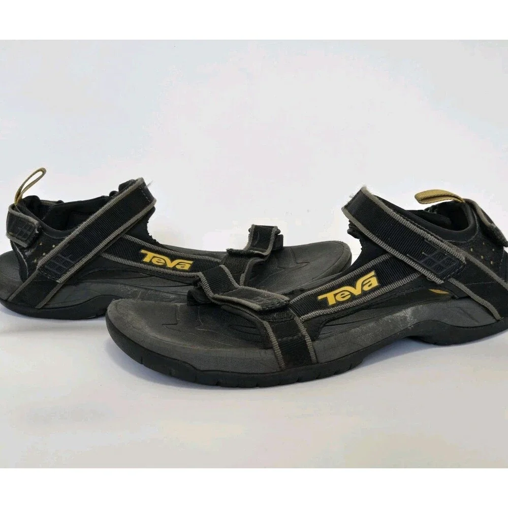 TEVA Sandals Mens 11 Fisherman Sport Hiking Shoc Pad Walking Shoe Black 4141